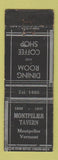 Matchbook Cover - Montpelier Tavern VT 1937 low phone # WEAR