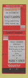 Matchbook Cover - Nadol's Lunch WORN