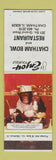 Matchbook Cover - Chatham Bowling IL WEAR