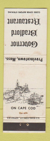Matchbook Cover - Governor Bradford Restaurant Provincetown MA WEAR