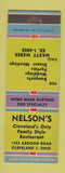 Matchbook Cover - Nelson's Restaurant Cleveland OH