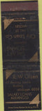 Matchbook Cover - RW Olsen Loans Los Angeles CA Star WEAR