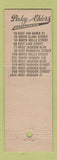 Matchbook Cover - Pixley and Ehlers Chicago IL restaurants WEAR