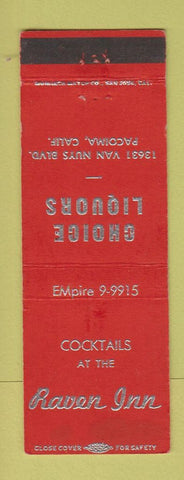 Matchbook Cover - Raven Inn Pacoima CA