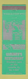 Matchbook Cover - Gardner's Restaurant Louisville KY
