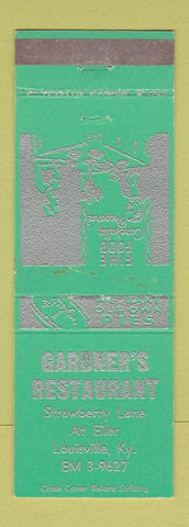 Matchbook Cover - Gardner's Restaurant Louisville KY
