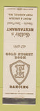 Matchbook Cover - Goldie's Restaurant Port Angeles WA