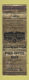 Matchbook Cover - Post Office Cafe Anderson IN WEAR