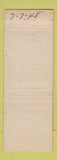 Matchbook Cover - Post Office Cafe Anderson IN WEAR