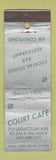 Matchbook Cover - Court Cafe New York City WEAR