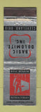 Matchbook Cover - Basic Dolomite Hearth Refractories Cleveland OH