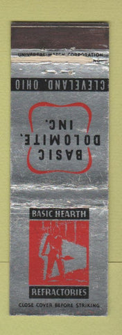 Matchbook Cover - Basic Dolomite Hearth Refractories Cleveland OH