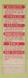 Matchbook Cover - Basic Dolomite Hearth Refractories Cleveland OH