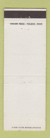 Matchbook Cover - Black and White Color Photography Vernier Press Toledo OH