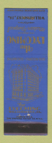 Matchbook Cover - The Lycoming Hotel Williamsport PA