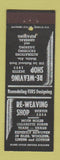 Matchbook Cover - Re-Weaving Shop Mobile AL fabric repairs