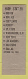 Matchbook Cover - Hotels Statler CHAIN