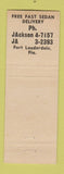 Matchbook Cover - Cellar Key Liquor Store Fort Lauderdale FL
