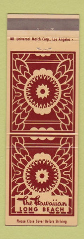 Matchbook Cover - The Hawaiian Long Beach CA
