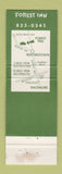 Matchbook Cover - Forest Inn Reisterstown MD