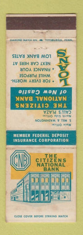 Matchbook Cover - The Citizens National Bank  PA? WEAR