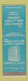 Matchbook Cover - Farmers State Bank and Trust Jacksonville FL WEAR