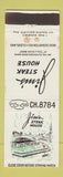 Matchbook Cover - Jim's Steak House Cleveland OH WEAR