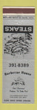 Matchbook Cover - Barbecue House Park Ridge NJ