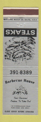 Matchbook Cover - Barbecue House Park Ridge NJ