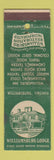 Matchbook Cover - Williamsburg Lodge VA WORN