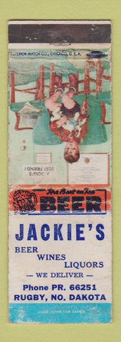 Matchbook Cover - Jackie's Rugby ND WORN