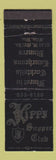 Matchbook Cover - Kipp's Supper Club Milwaukee WI WEAR