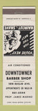 Matchbook Cover - Downtowner Barber Shop Cleveland? OH
