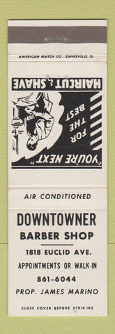 Matchbook Cover - Downtowner Barber Shop Cleveland? OH