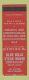 Matchbook Cover - Blue Hills Steak House Kansas City MO