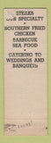 Matchbook Cover - Blue Hills Steak House Kansas City MO