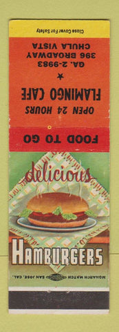 Matchbook Cover - Flamingo Cafe Chula Vista CA