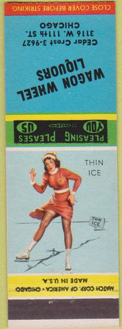 Matchbook Cover - Wagon Sheel Liquor Chicago IL pinup