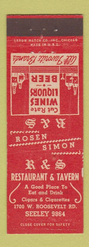 Matchbook Cover - R&S Restaurant Chicago IL ARROW