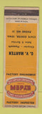 Matchbook Cover - Mopar CV Marten Chrysler Plymouth State Center IA WEAR