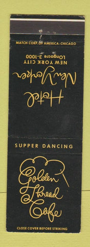 Matchbook Cover - Hotel New Yorker New York City Golden Thread Cafe