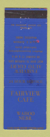 Matchbook Cover - Fairview Cafe Wahoo NE WEAR