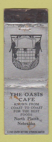 Matchbook Cover - The Oasis Cafe North Platte NE WORN
