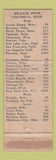 Matchbook Cover - Adams Cafe Columbus NE WORN