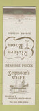 Matchbook Cover - Seymour's Cafe Eugene OR WEAR
