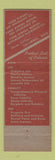 Matchbook Cover - Gordon Harden Farm Bureau Insurance Owings Mills MD