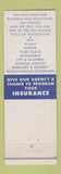 Matchbook Cover - Wolverine Insurance Knightstown IN