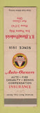 Matchbook Cover - HV Herm Frederick Insurance Port Clinton OH