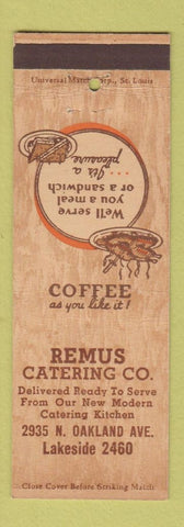 Matchbook Cover - Remus Catering