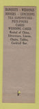 Matchbook Cover - Remus Catering